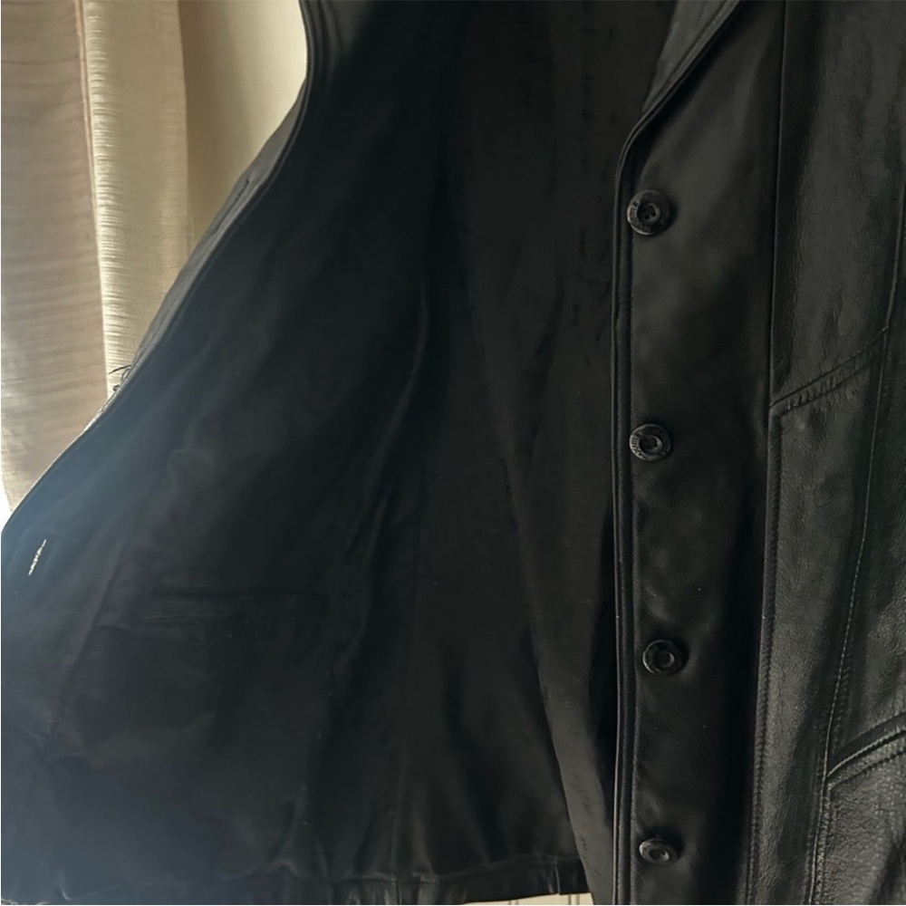 Wilson’s Leather Maxima Black Button-Up Leather Jacket Women’s Small Classic Fit - Picture 5 of 9